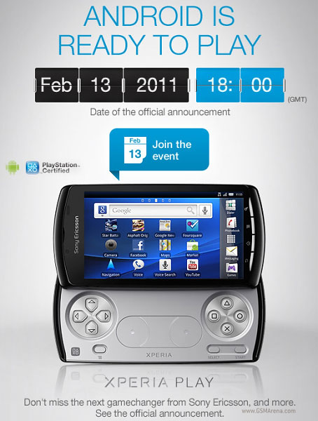 Sony Ericsson ấn định thời gian ra mắt Xperia Play