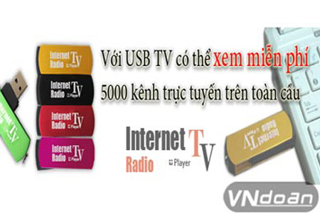 USB TV - Xem miễn phí 5.000 kênh trực tuyến.