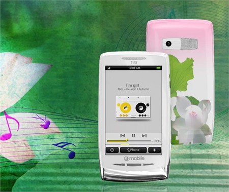Q-mobile T38 đậm bản sắc Việt với sen hồng