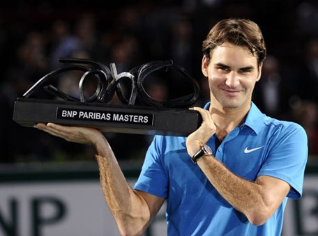Federer hạnh phúc khi cuối cùng cũng có được Paris Masters.