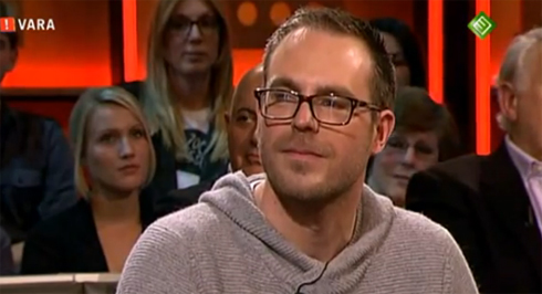 Floris Kaayk trong buổi 'tự thú' trên truyền hình Hà Lan.